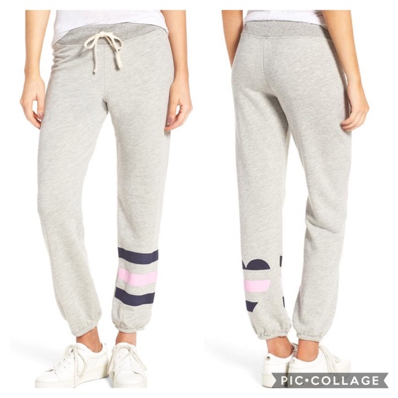 SUNDRY Womens Jogger Stripe Sweatpants